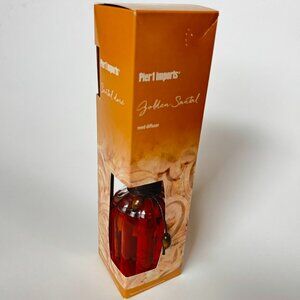 Pier 1 Reed Diffuser Golden Santal Home Fragrance Oil Air Freshener NEW Vintage
